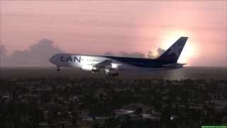 LAN 767-300ER Engine Fire at Shanghai Landing