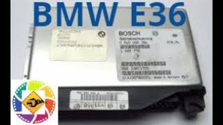 Снятие блок управления компьютера BMW E36 Removing the side of the computer BMW E36