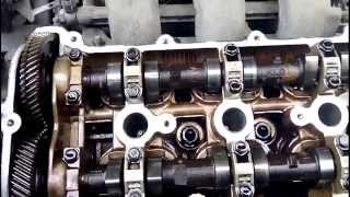 Разборка двигателя для замены МСК Mazda 626 GE V6 KL 2.5l