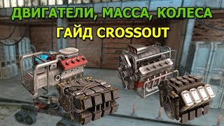 ДВИГАТЕЛИ, МАССА, КОЛЕСА [ГАЙД CROSSOUT]