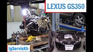 Ремонт ДВС лексус GS-350 2GR-FSE : Разбираем двигатель !!!