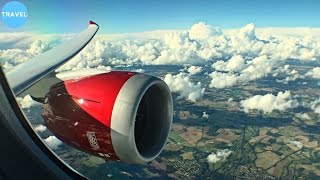 STUNNING RED ENGINE | Virgin Atlantic Boeing 787-9 Takeoff from London Heathrow!