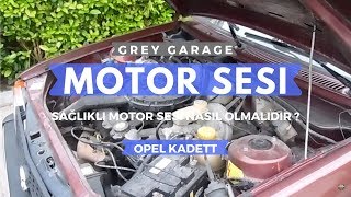 Motor Sesi | Opel Kadett Engine Sound 1.3 gas 1984