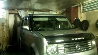 Брутальный звук двигателя NISSAN CUBE BZ11