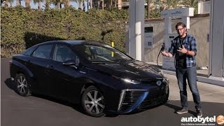 2017 Toyota Mirai Hydrogen Fuel Cell Car Test Drive Video Review