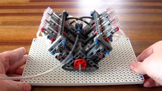 Lego Pneumatic Engine - simple V6