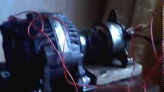 Самозапитка. Мотор-генератор .Сам сделал . Self-washing. The motor-generator. I did it myself.