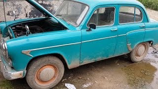 Москвич 407, 60 года выпуска, запуск мотора, спустя пол века, забытые авто