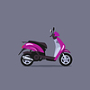 Скутер мотоцикл | Векторный клипарт