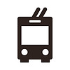 Значок троллейбус | Векторный клипарт