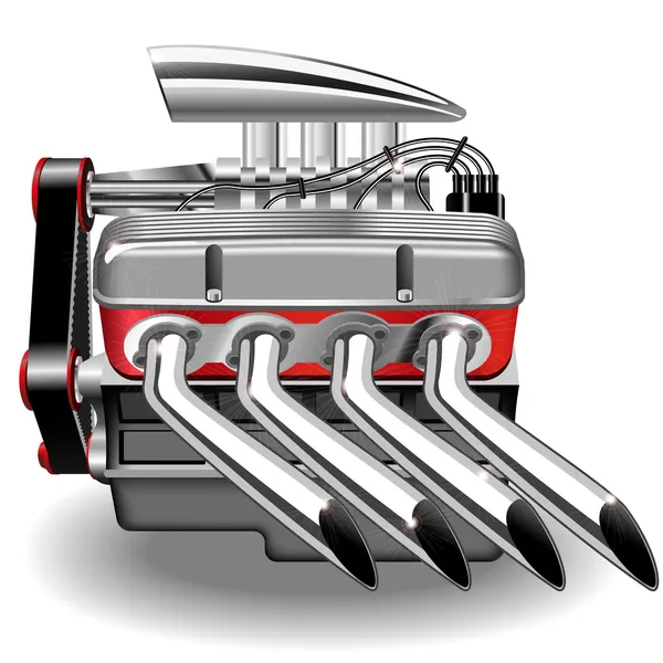 Векторный двигатель Стоковая Иллюстрация