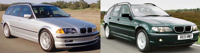 Обновление BMW 3 Series E46 Touring - вид спереди