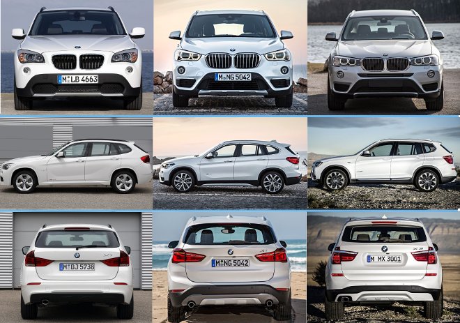 BMW X1 E84 vs F48 vs X3 F25 LCI